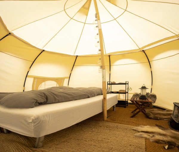 Guest tent interior