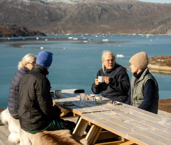 Relaxing by the restaurant tent 2